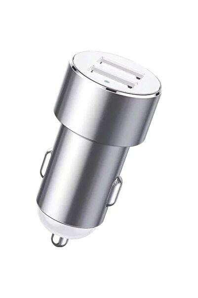 Baseus Încărcător auto de înaltă eficiență, 80W, 2xUSB 3.1A, 2x extensii brichetă, argintiu