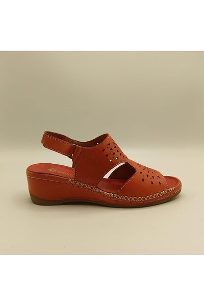 Ametist صندل كالينا مصنوع يدويًا من الجلد الطبيعي باللون الأحمر - طراز جريء و...