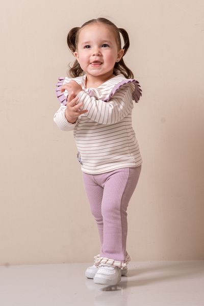 JNF kids Baby Girl & Child Baby Collar Double Casual Set