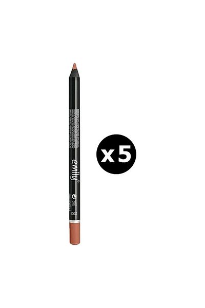 Golden Rose Emily Lip Liner No: 203 X 5 Pieces