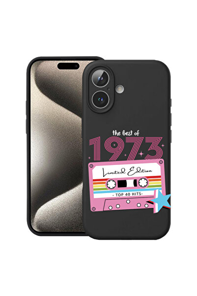 bestcase ® Θήκη σιλικόνης Premium για Apple iPhone 16 Plus, 1973 - Στυλ κοριτ...