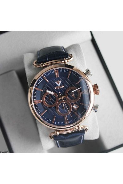 Fiesta Fs601151 Men's Wrist Watch with Leather Band
