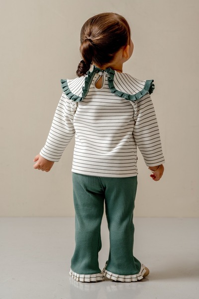 JNF kids Baby Girl & Child Baby Collar Double Casual Set