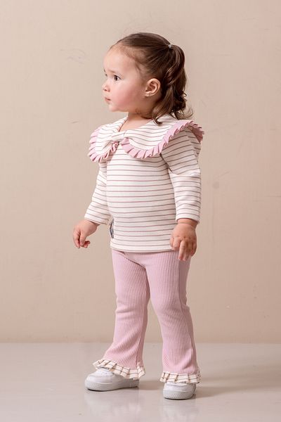 JNF kids Baby Girl & Child Baby Collar Double Casual Set