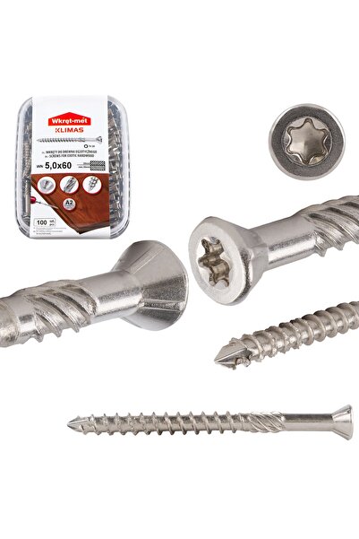 Inna marka Șuruburi pentru pardoseli și terase INOX A2 WN 5.0x060