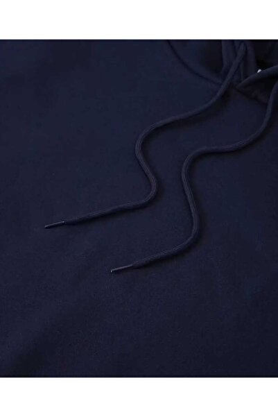 caddekombin Φούτερ με κουκούλα με στάμπα θεραπείας βιβλίου, με τσέπη και εσωτερικό μάλλινο επένδυση, σε μπλε ναυτικό χρώμα