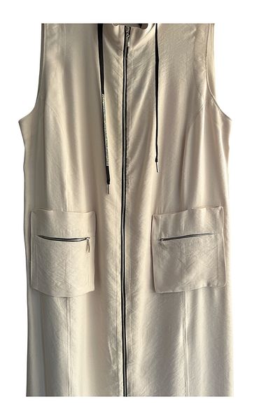 FATMA DANIŞMAN Long Vest with Large Size