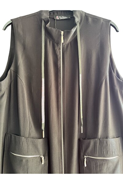 FATMA DANIŞMAN Long Vest with Large Size