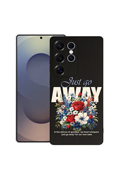 bestcase Husă premium din silicon pentru Samsung Galaxy S22 Ultra, Just Go Aw...