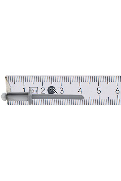 Etanco Nity otwarte aluminiowe 4,8x12mm RAL 9006