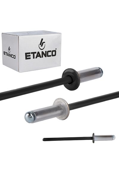 Etanco Nity otwarte aluminiowe 4x12mm RAL 9005