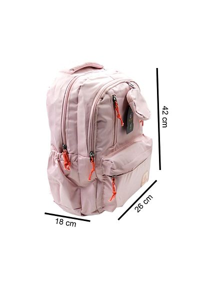 Sentor 8681900815837 4 Compartment School Backpack Powder Pink (320271)