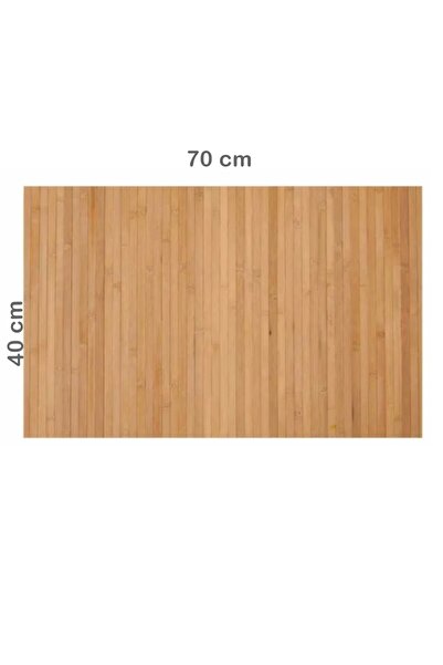 Kitchen Beauty Bambu Banyo Paspası Kaydırmaz Tabanlı Katlanabilir Koku Yapmaz Paspas