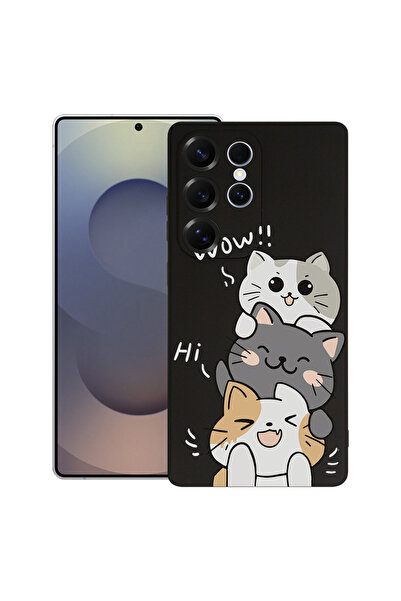 bestcase ® Θήκη σιλικόνης Premium για Samsung Galaxy S23 Ultra, Cat Wow, 1574...