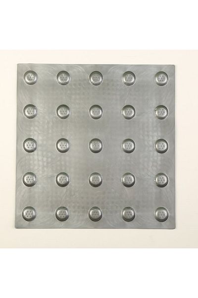 solon Alerting Dot with Base Outdoor Gray, Crash Points for the Visually Impaired, Tactile Dot