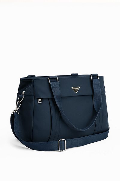 POLO CLUB Geantă de mână și de umăr cu curea încrucișată reglabilă cu 5 compartimente pentru femei (33x22 cm)