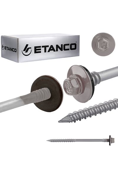 Etanco Wkręty GTRW SP A19 6,4/7,0x140mm RAL 9007