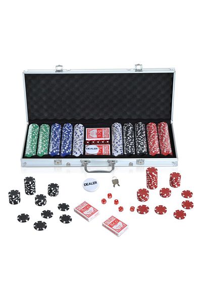 Wolawood Luxury Exclusive Edition 500 Chip Professional Poker Set with Metal Bag Custom First Class Game Team