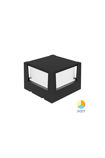 Braytron CORP LED PT EXT 15W 1450lm, 3 în 1 IP65 PERETE-G2 PATRAT