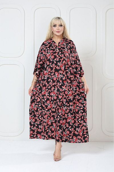 mervemoda Women's large King size woven dress