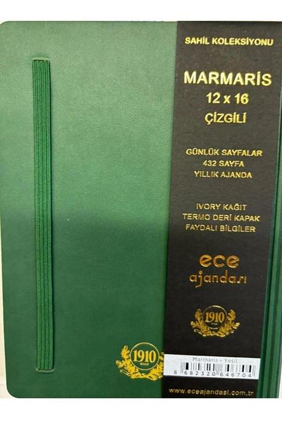Ece Мармарис, раирано зелено, ежедневно 12x16, 2025 г.