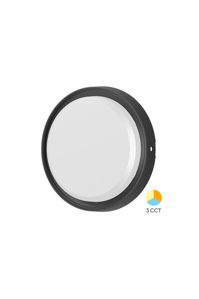 Braytron PLAFONIERA LED 12W 3in1 D:180MM IP65 NEGRU BULKHEAD RND