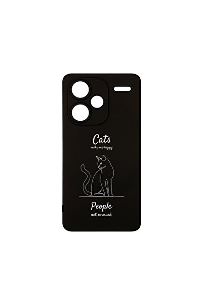 bestcase ® Husă premium din silicon pentru Xiaomi Note 13 Pro Plus 5G, Pisici...