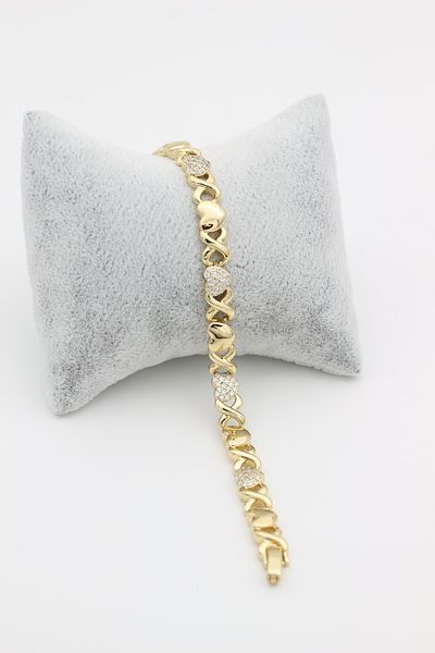 XUPING JEWELRY Style Pearl/Xuping Jewelry Heart Model Bracelet with Stone Setting