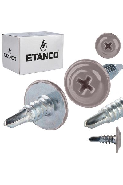 Etanco Łączniki montażowe GM-B 4,2x13mm RAL 9007