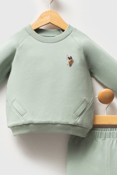U.S. Polo Assn. Licensed Baby Boy Bottom Top 2 Piece Set
