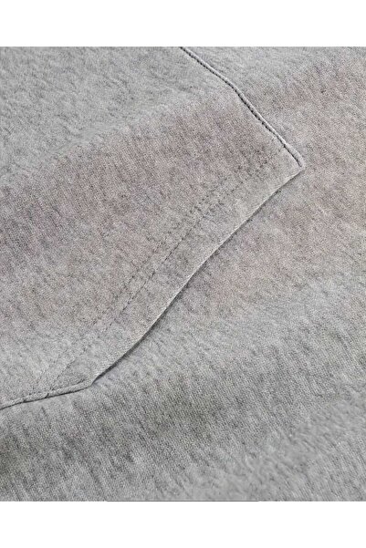 caddekombin Leopárdmintás cseresznyemintás kapucnis pamut szürke pulóver zsebekkel