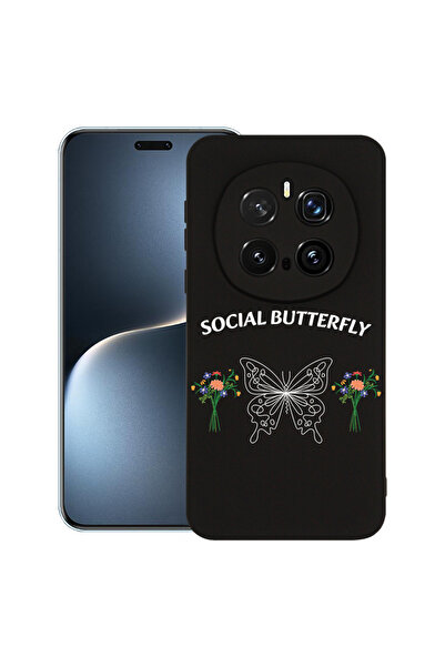 bestcase Husă premium din silicon pentru Honor Magic7 Pro, Social Butterfly, ...