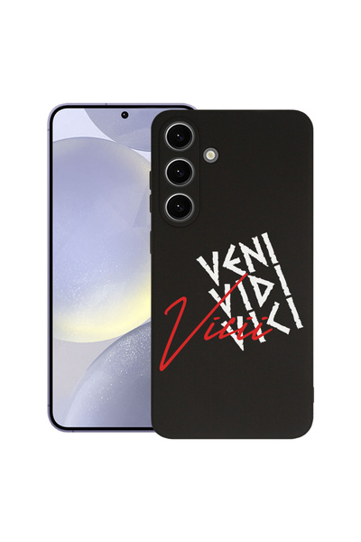 bestcase ® Husă premium din silicon pentru Samsung Galaxy S24, Veni Vidi Vici...