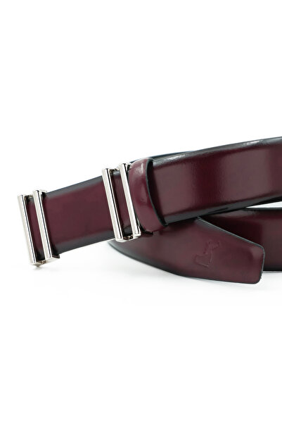 Tuna Nappa Genuine Leather 3.50 cm Pin Buckle Classic Men's Belt - Kmr101