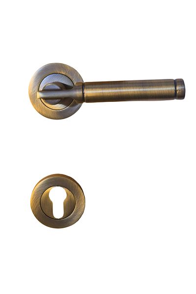 HOBİDABİ Antique Antique Steel Door Handle 2 Pieces Yale Exterior Door Handle Bora Antique Badge Front and Rear Set