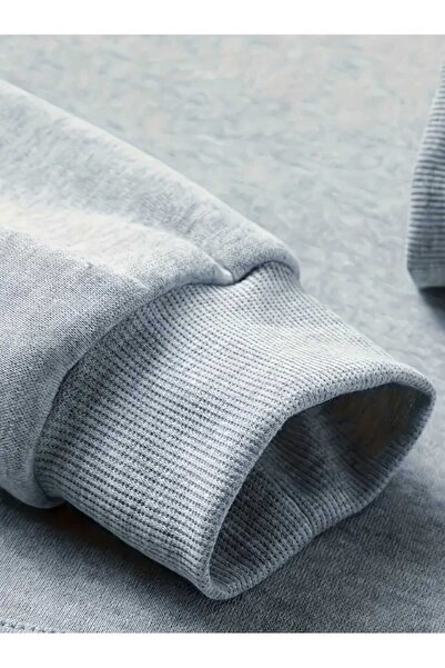 caddekombin XXX Tentacion Φούτερ με κουκούλα με στάμπα, με τσέπες και εσωτερικό μάλλινο επένδυση, γκρι