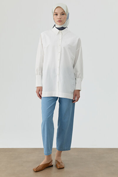 Tuğba Denim Mono Pantolon - Açık Mavi