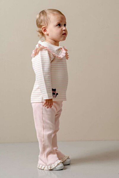 JNF kids Baby Girl & Child Baby Collar Double Casual Set