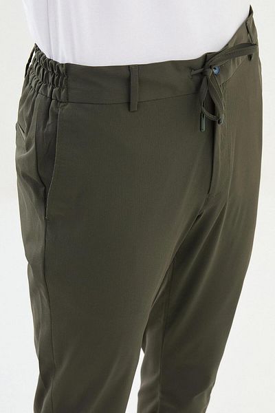 Mcr Straight Super Slim Fit Elastic Waist Drawstring Men's Trousers 38290