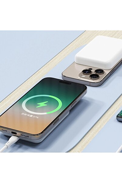 DUDAO K26S 5000mAh 20W USB-A / USB-C / MagSafe Power Bank - White