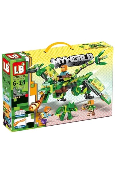 ANGMAD Set de construcții MyWorld (Min LB+, Model 1191, 463 piese, Multicolor...