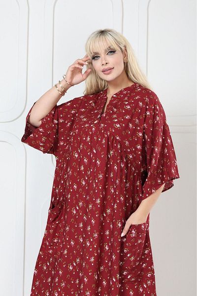 mervemoda Women's large size woven dress