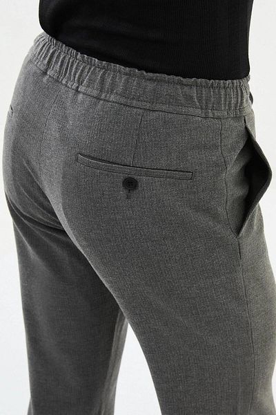 Mcr Striped Super Slim Fit Elastic Waist Drawstring Men's Trousers 38287