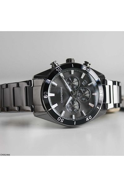 Chaperone Ch002466 Men's Wrist Watch with Steel Band
