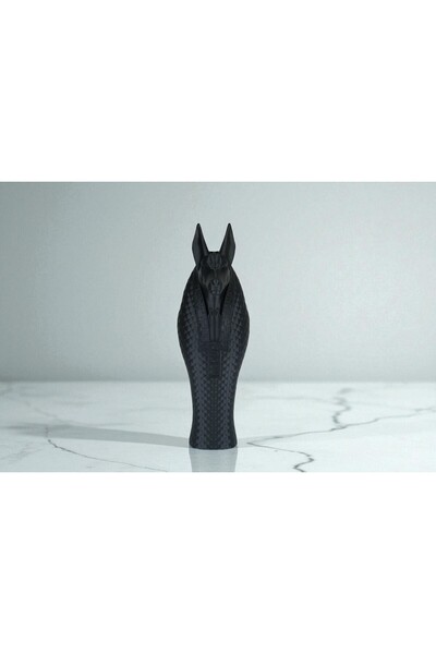 Genel Markalar Anubis Heykeli – Antik Mısır Temalı Dekoratif Figür (Siyah)