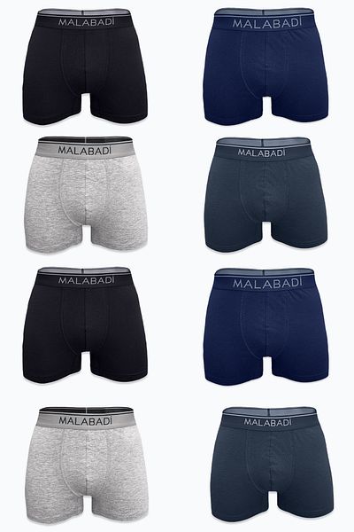 Malabadi Men's Karma 8 Li Premium Collection Modal Boxer 8m252
