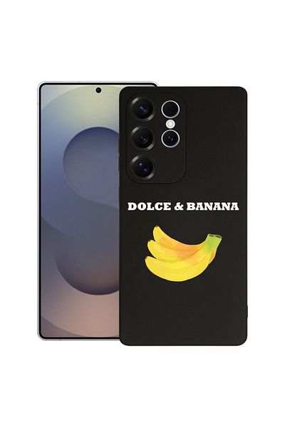 bestcase Husă premium din silicon pentru Samsung Galaxy S23 Ultra, Dolce & Banana, 1574240 PB 1858