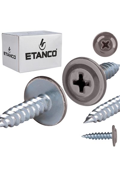 Etanco Łączniki montażowe GM-S 4,2x16mm RAL 9007