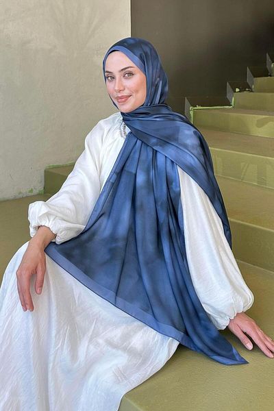 lamelif Batik Pattern Soft Shawl Anthracite