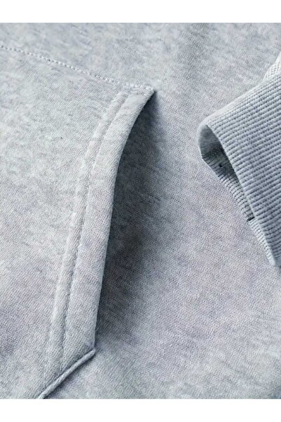 caddekombin Γκρι φούτερ με κουκούλα με στάμπα Hip Hop Legends και επένδυση από μαλλί μέσα